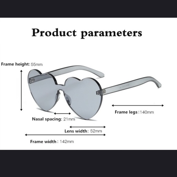 💗New Heart Shaped Sunglasses💗 - Picture 6 of 7